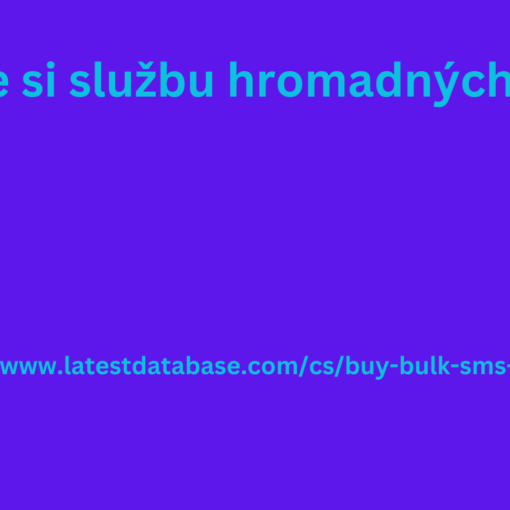 Kupte si službu hromadných SMS