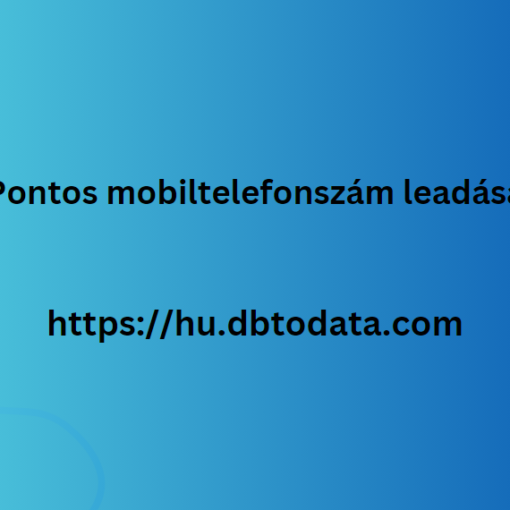 Pontos mobiltelefonszám leadása