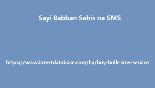 Sayi Babban Sabis na SMS