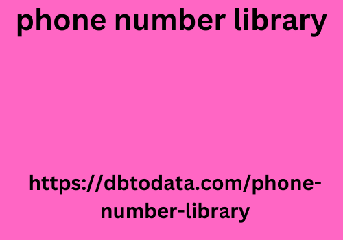 phone number library